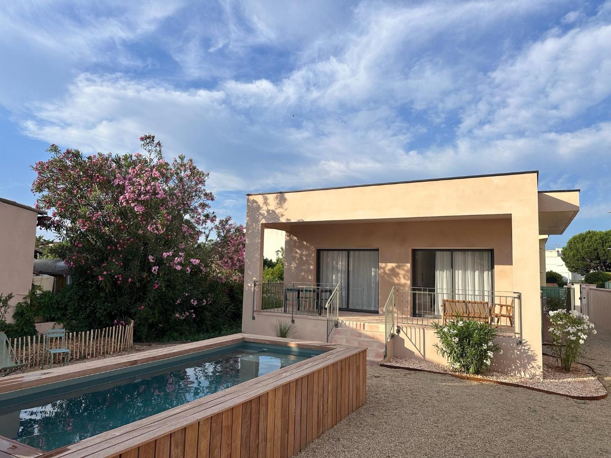 Villa Familiale Avec Piscine Hyper Centre Valras-Plage Esterno foto