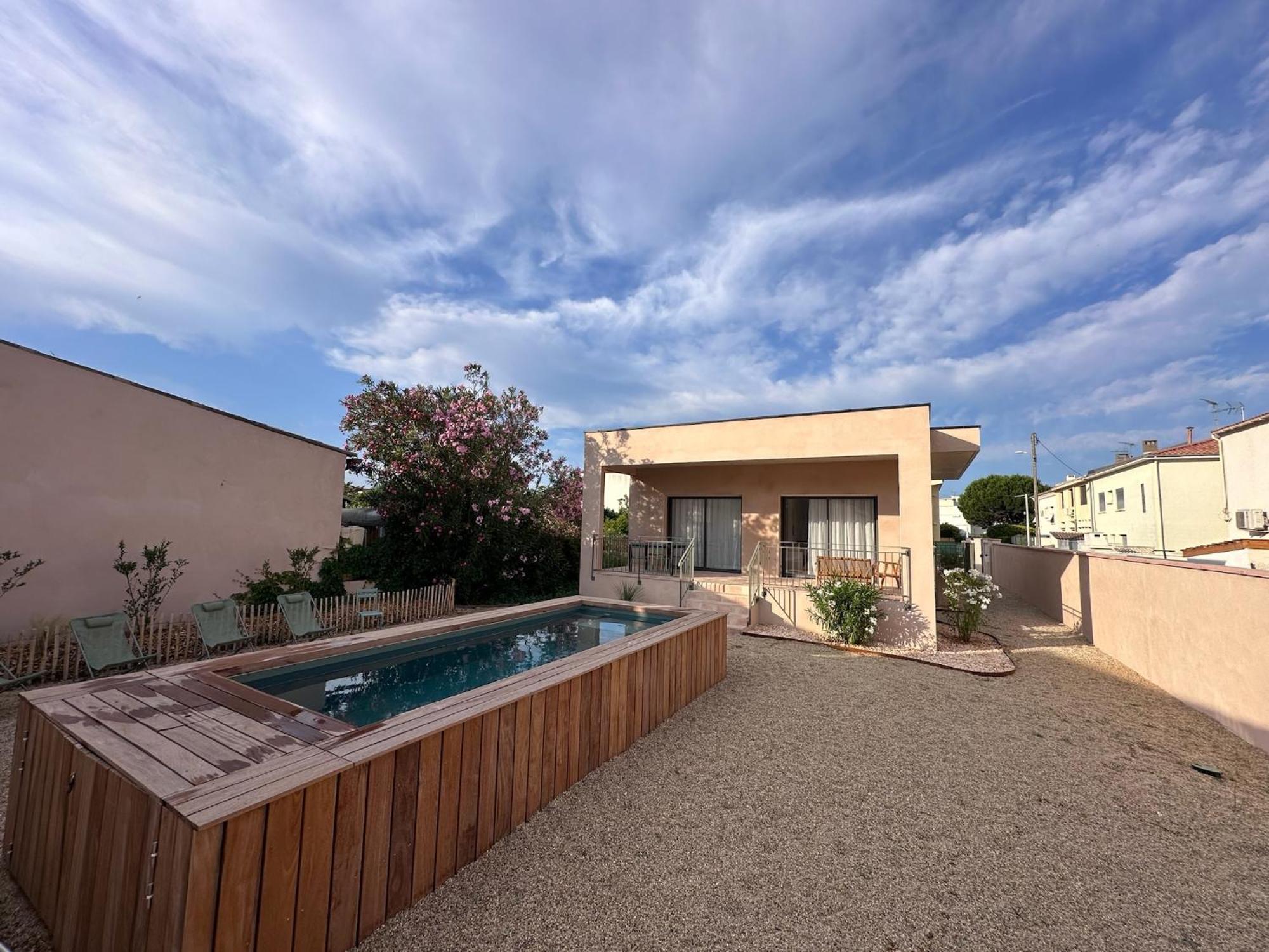 Villa Familiale Avec Piscine Hyper Centre Valras-Plage Esterno foto