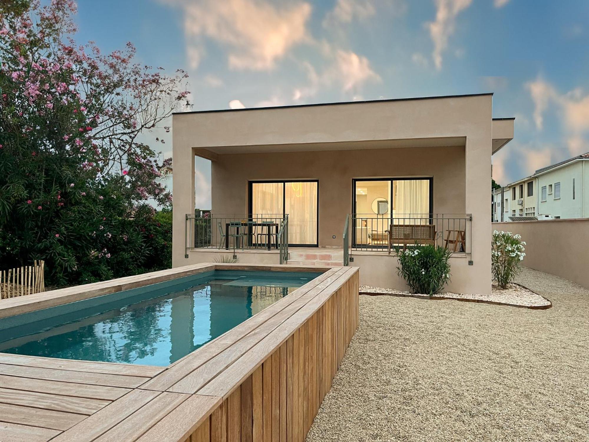 Villa Familiale Avec Piscine Hyper Centre Valras-Plage Esterno foto