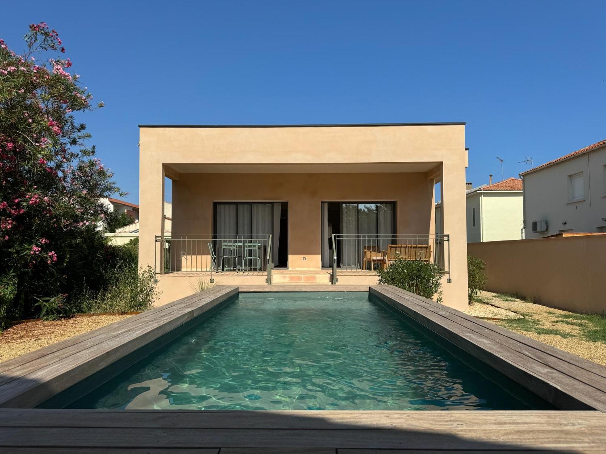 Villa Familiale Avec Piscine Hyper Centre Valras-Plage Esterno foto